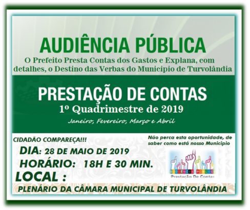 Imagem da notícia: CONVITE : AUDIÊNCIA PÚBLICA