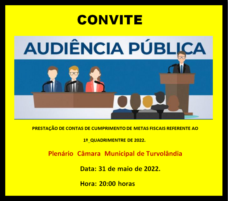 Imagem da notícia: AUDIÊNCIA PÚBLICA
