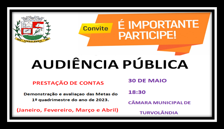 Imagem da notícia: Audiência Pública - 30 de maio de 2023.